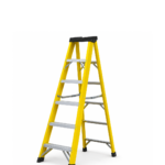 Escalera de tijera de fibra de vidrio con doble acceso FY-08