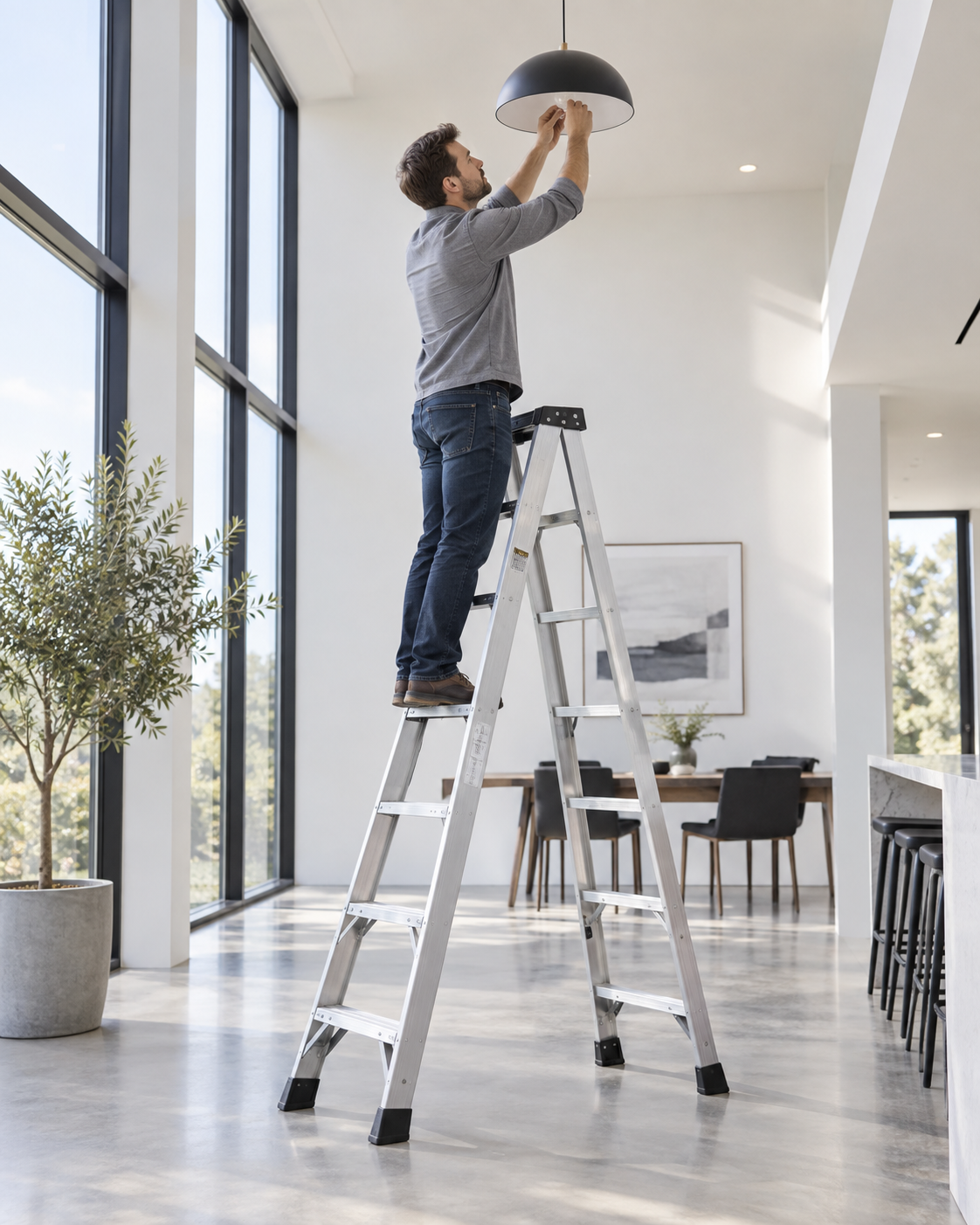 Fotografía horizontal de escalera profesional